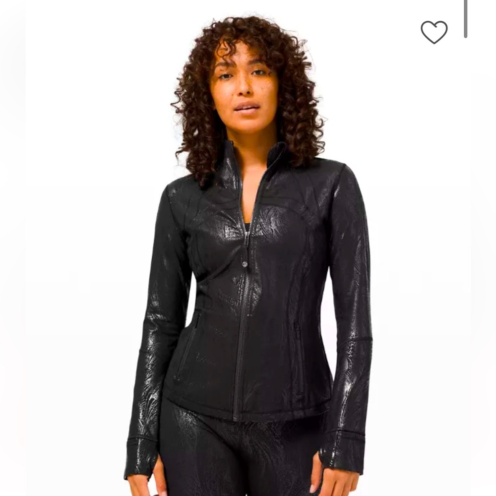 Lululemon Special Edition Define Jacket Shine Acclimatize Black Foil Size 2